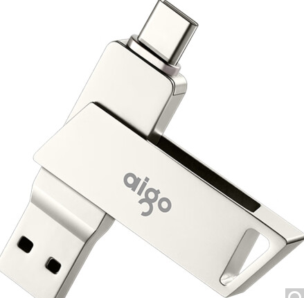 爱国者 aigo aigo U盘 U350 32G (银) Type-C USB3.0 双接口手机电脑用